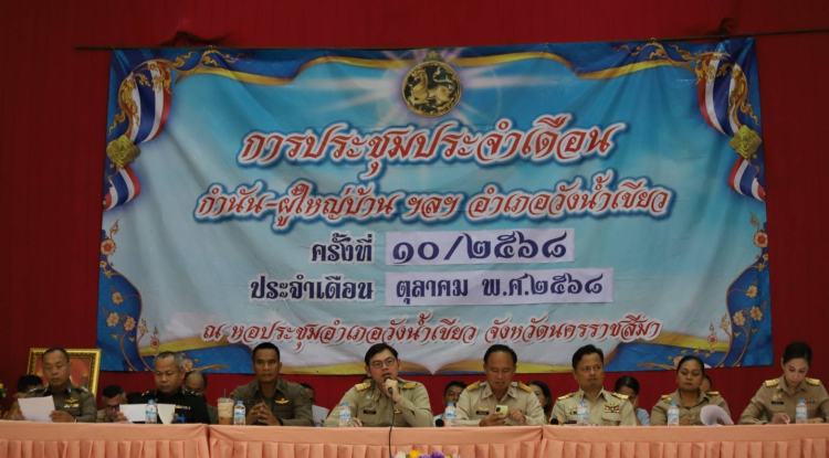 ประชุมหัวหน้าส่วนราชการฯ ประจำเดือนตุลาคม พ.ศ.2568