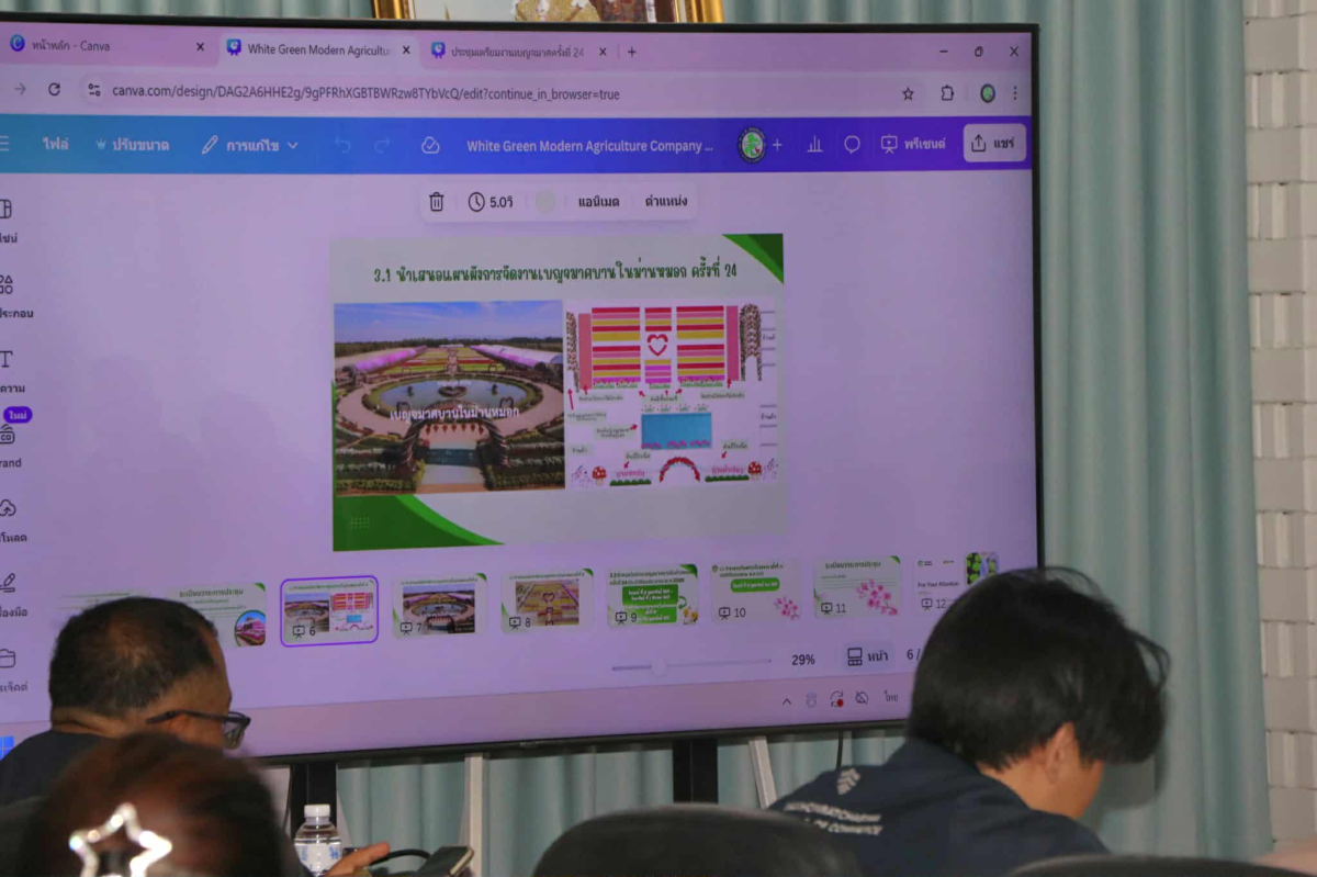 ประชุมการจัดเตรียมแผนงานและรายงานความคืบหน้าและกำหนดกิจกรรมการจัดงานเทศกาลเบญจมาศบานในม่านหมอก ครั้งที่ 24 ประจำปี พ.ศ.2569