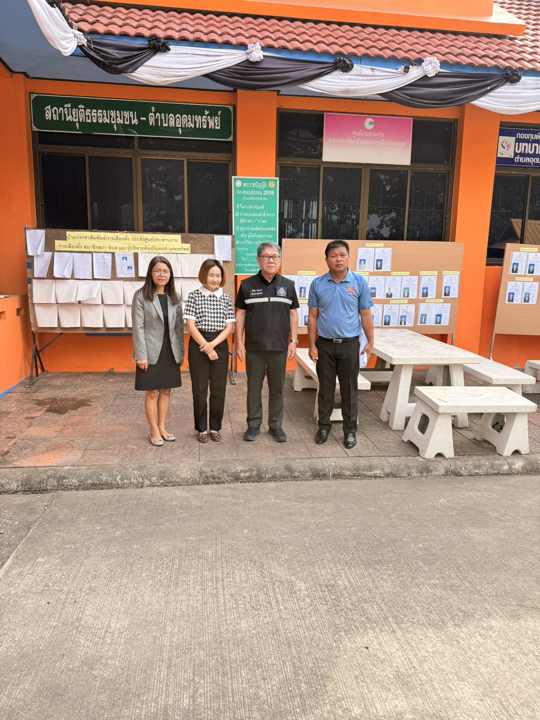 ผู้ตรวจการเลือกตั้งประจำจังหวัดนครราชสีมา ออกตรวจเยี่ยมหน่วยเลือกตั้งองค์การบริหารส่วนตำบลอุดมทรัพย์