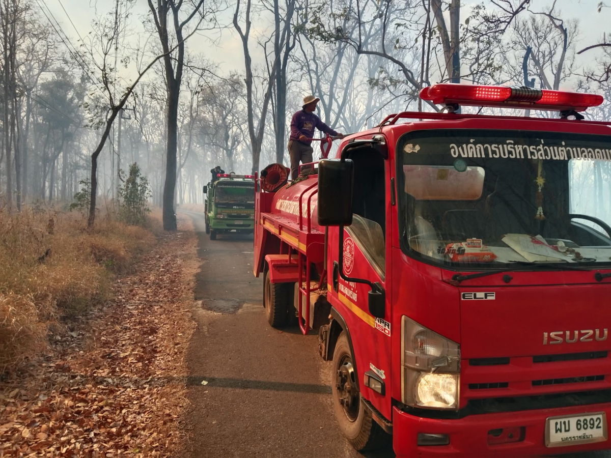 ควบคุมสถานการณ์ ป้องกันการลุกลามของไฟป่า
