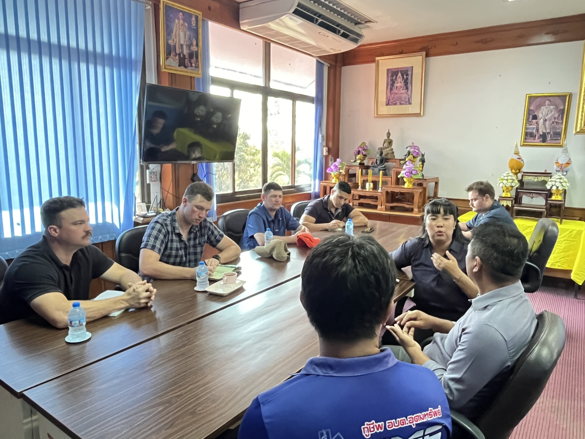 ประสานความร่วมมือระหว่าง อบต.อุดมทรัพย์และกองกำลัง Cobra Gold 2026 ในด้านการป้องกันและบรรเทาสาธารณภัย