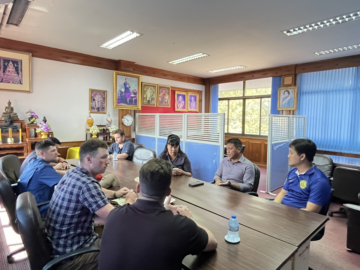 ประสานความร่วมมือระหว่าง อบต.อุดมทรัพย์และกองกำลัง Cobra Gold 2026 ในด้านการป้องกันและบรรเทาสาธารณภัย