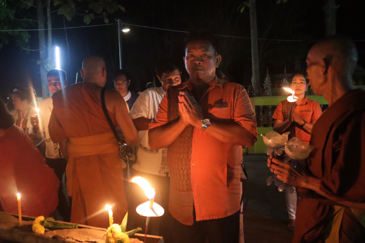 โครงการจัดงานสืบสานประเพณีบายศรี สู่ขวัญข้าว /รับขวัญต้นกล้าวัฒนธรรม (ผู้มีบุญเกิดใหม่) และร่วมกิจกรรมเวียนเทียนในวันมาฆะบูชา