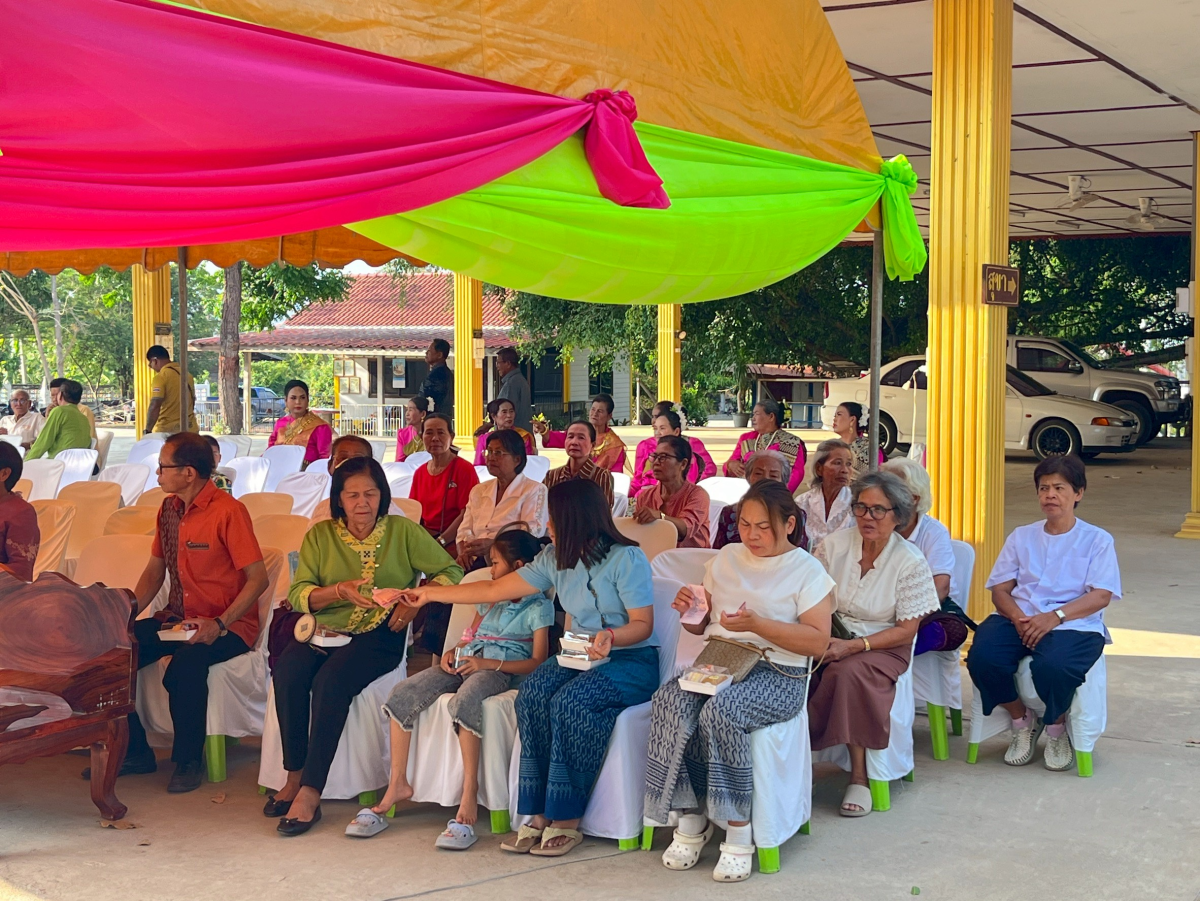 โครงการจัดงานสืบสานประเพณีบายศรี สู่ขวัญข้าว /รับขวัญต้นกล้าวัฒนธรรม (ผู้มีบุญเกิดใหม่) และร่วมกิจกรรมเวียนเทียนในวันมาฆะบูชา