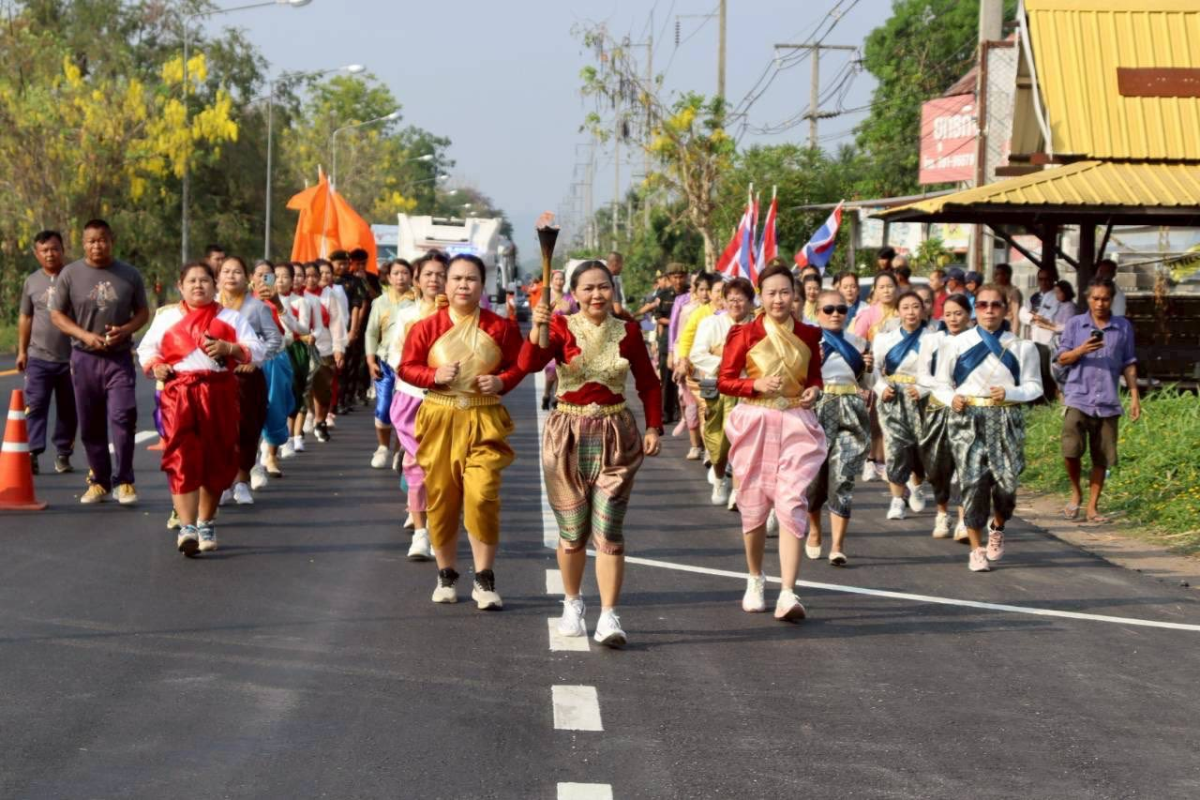พิธีวิ่งคบไฟเพื่อนำไปประกอบพิธีเปิดงานย่าโม พ.ศ. 2569