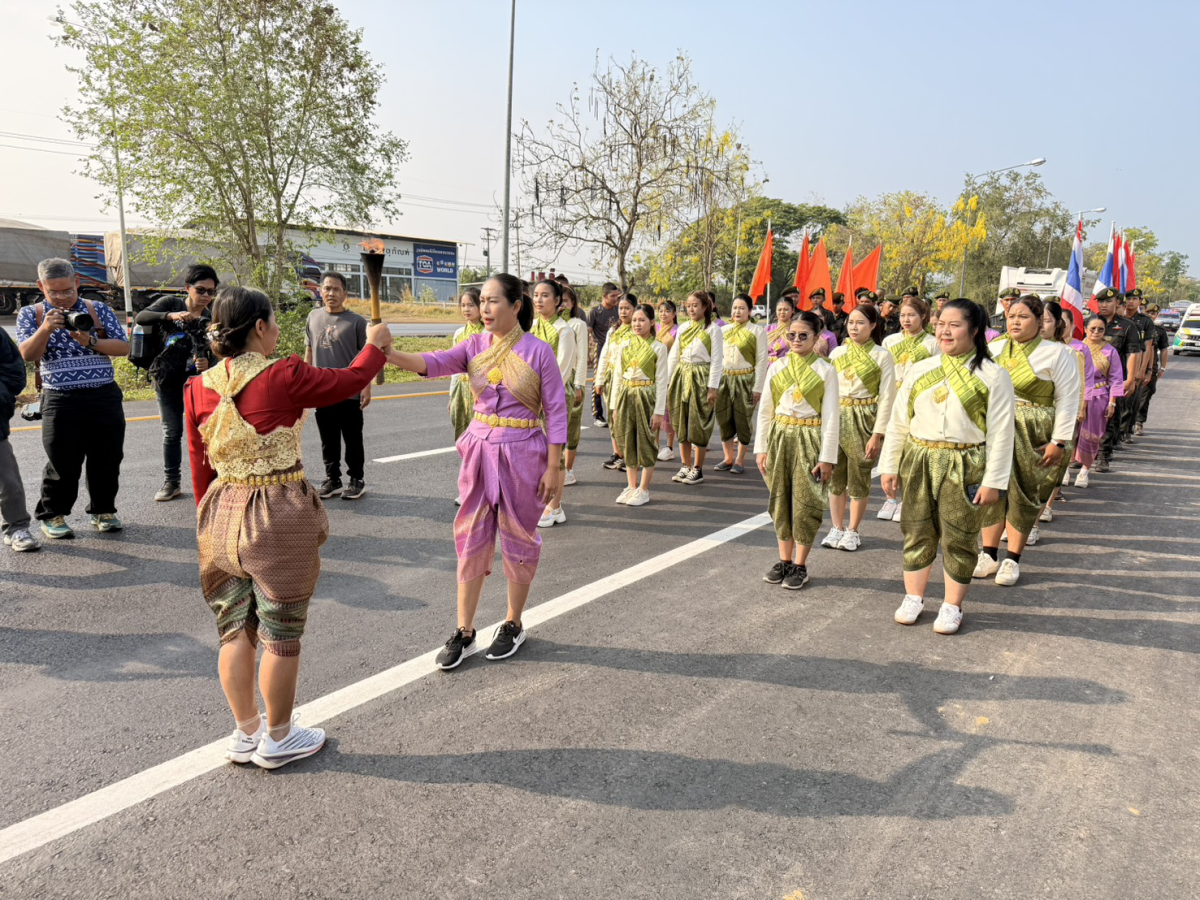 พิธีวิ่งคบไฟเพื่อนำไปประกอบพิธีเปิดงานย่าโม พ.ศ. 2569