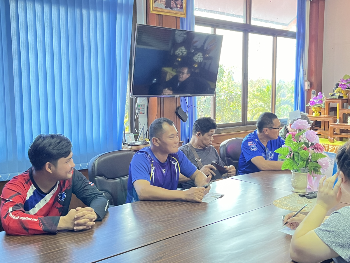 ประชุมชี้แจ้งการปฏิบัติงานของพนักงานกู้ชีพ กองสาธารณสุขและสิ่งแวดล้อม 