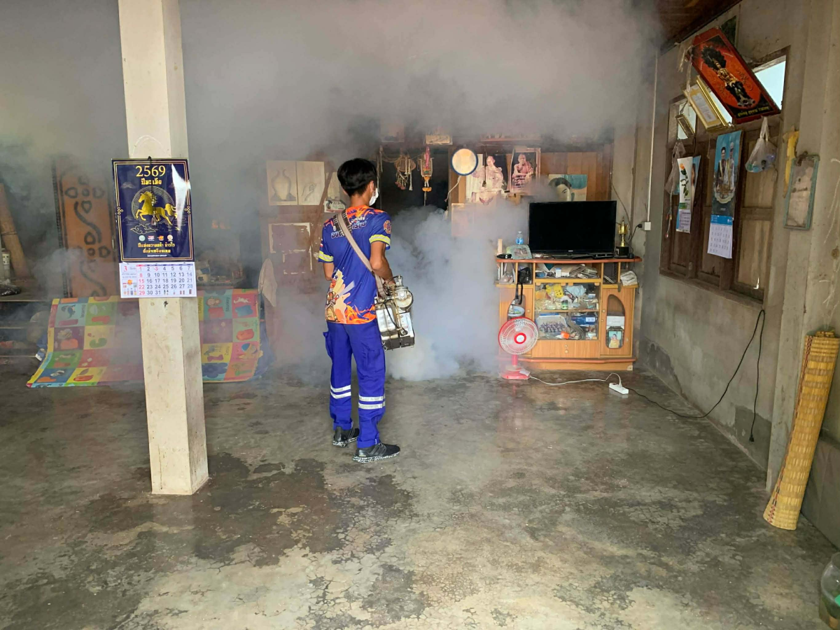 กิจกรรมฉีดพ่นหมอกควันป้องกันและควบคุมโรคไข้เลือดออก  ประจำปี พ.ศ.2569
