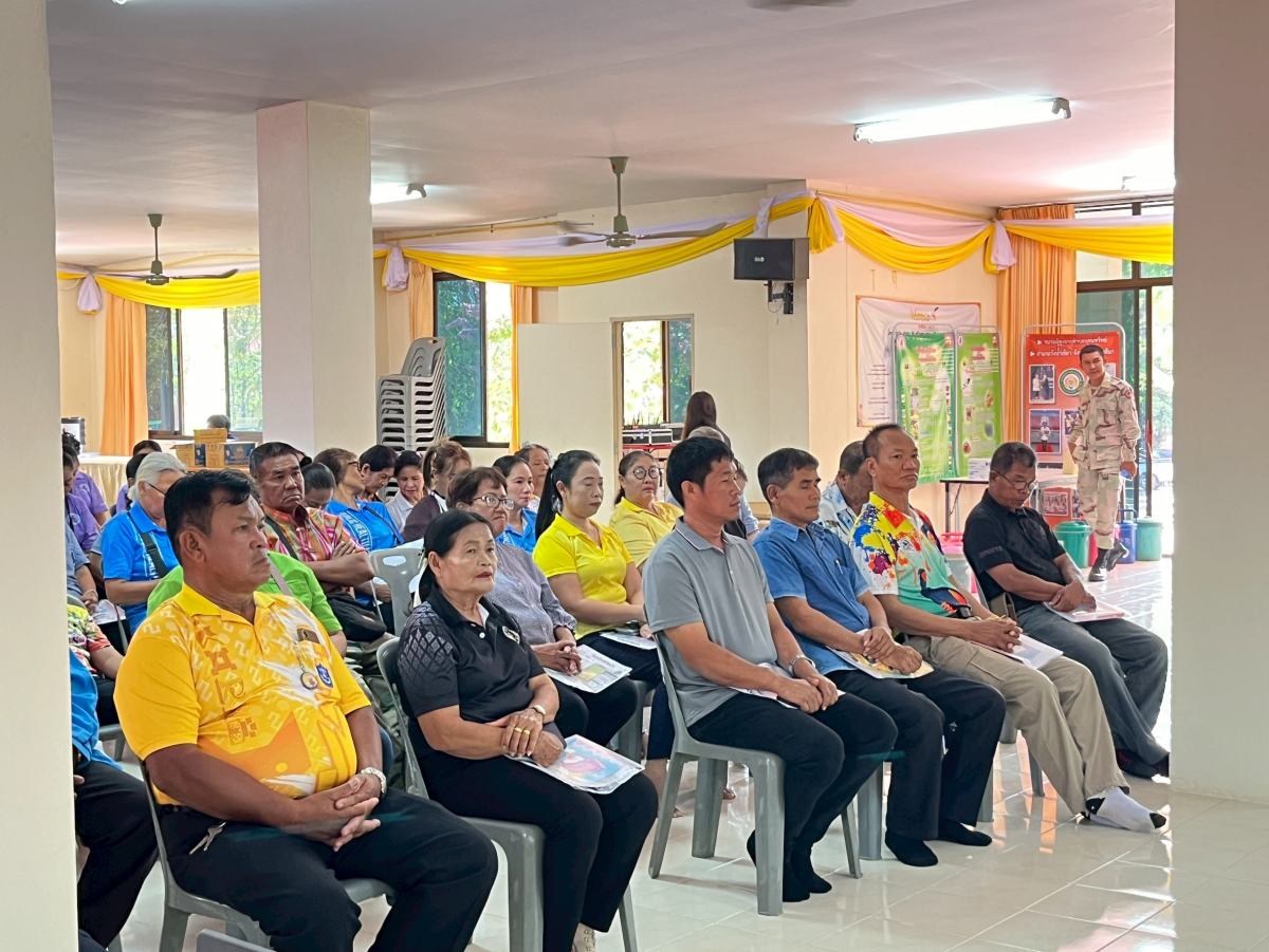 พิธีเปิดการฝึกอบรมให้ความรู้เกี่ยวกับโรคพิษสุนัขบ้า เพื่อเตรียมความพร้อมแก่บุคลากรและผู้นำชุมชนในการออกฉีดวัคซีนป้องกันโรคพิษสุนัขบ้าให้สุนัขและแมว ตามโครงการ "สัตว์ปลอดโรค คนปลอดภัยจากโรคพิษสุนัขบ้า