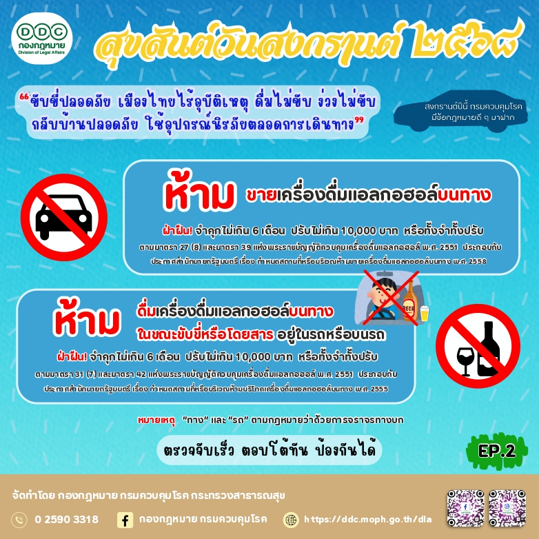สงกรานต์ปีนี้ กองกฎหมายมีข้อกฎหมายดีๆ มาฝาก