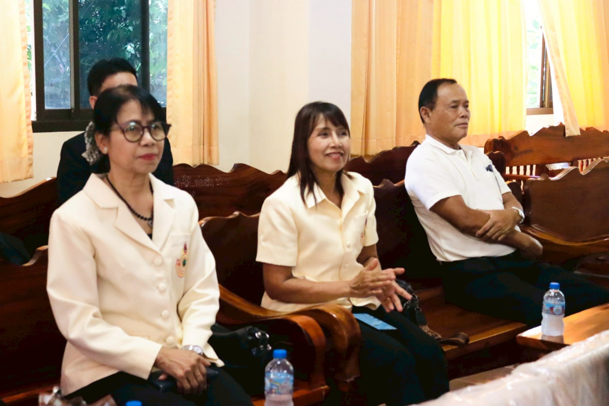 ต้อนรับคณะศึกษาดูงานจากโรงเรียนผู้สูงอายุ องค์การบริหารส่วนตำบลโพนงาม อ.บุณฑริก จ.อุบลราชธานี 