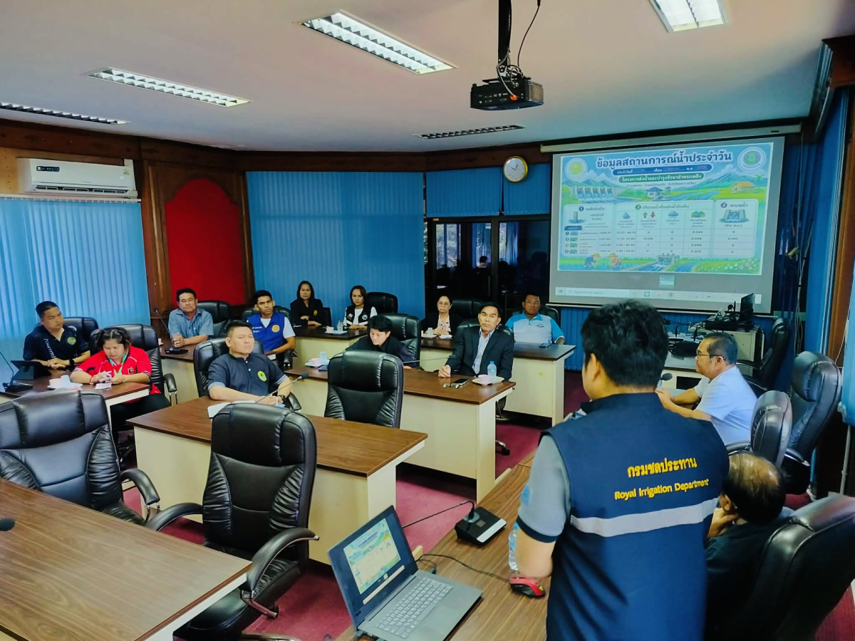 ประชุมการบริหารจัดการน้ำและถนนเลียบคลองลำเชียงสา