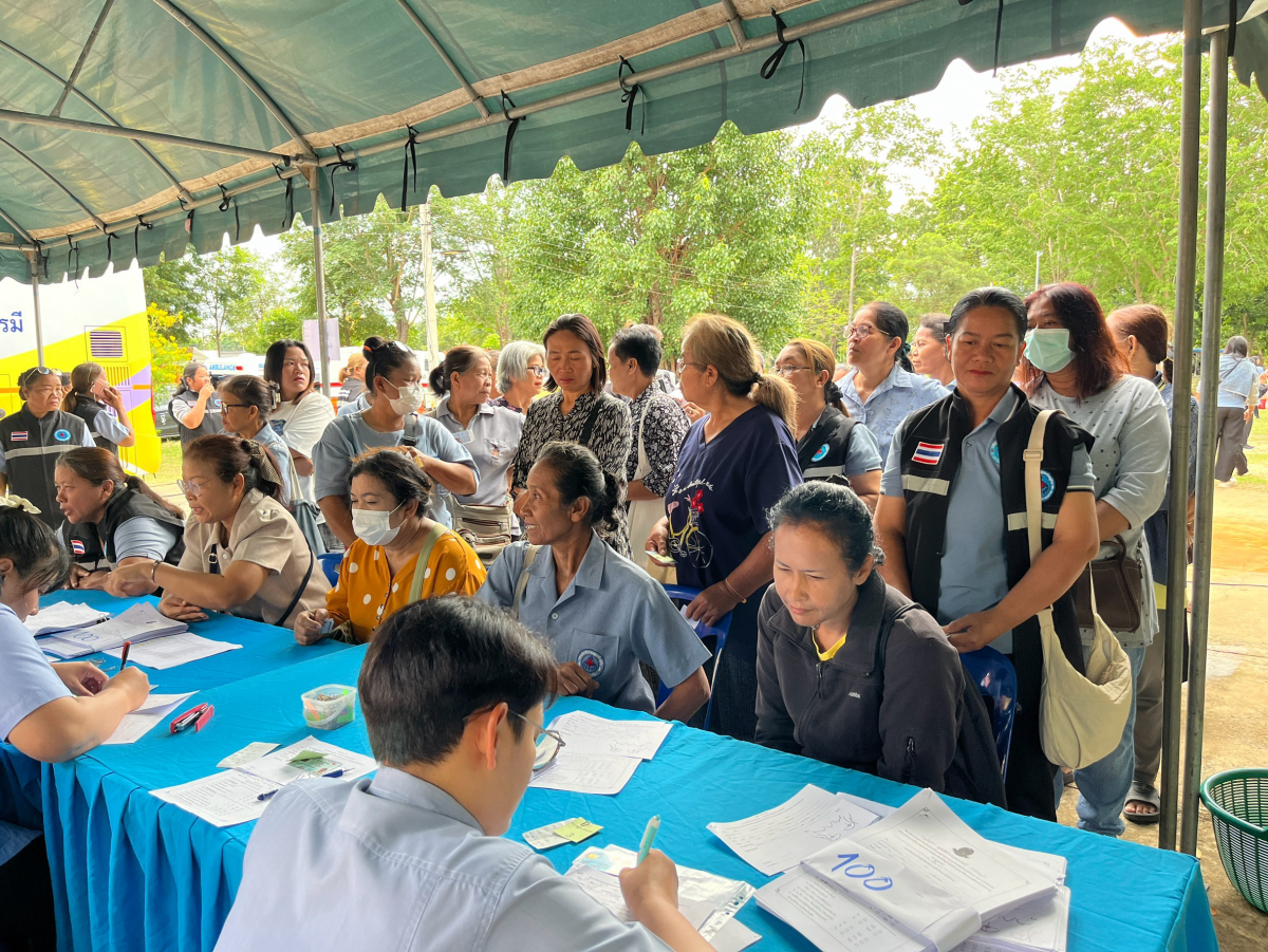 โครงการตรวจคัดกรองมะเร็งเต้านม โดยเครื่องเอกซเรย์เต้านมเคลื่อนที่  ในสตรีกลุ่มเสี่ยงและผู้ด้อยโอกาส และโครงการคัดกรองมะเร็งนรีเวช ประจำปีงบประมาณ 2569 