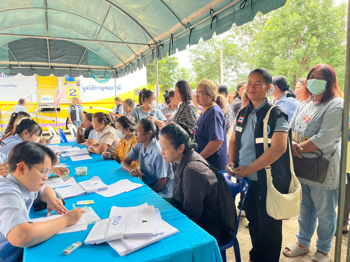 โครงการตรวจคัดกรองมะเร็งเต้านม โดยเครื่องเอกซเรย์เต้านมเคลื่อนที่  ในสตรีกลุ่มเสี่ยงและผู้ด้อยโอกาส และโครงการคัดกรองมะเร็งนรีเวช ประจำปีงบประมาณ 2569 